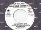 OLIVIA NEWTON JOHN Take Me Home Country Roads RARE 45 RECORD PROMO John Denver