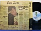 TOM WAITS Heart Attack And Vine LP 1980 ELEKTRA ASYLUM RECORDS w/ lyrics VG++