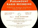 Bob Hope & Lucille Ball Interviews 33 RPM Paramount Radio Record Sorrowful Jones