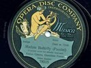 Madam Butterfly  Enrico Caruso & Geraldine Farrar 78 RPM Opera Disc Company Rare