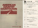 AMERICAN COUNTRY COUNTDOWN With BOB KINGSLEY + CUE SHEET 1/14/84 3 LP Set RARE