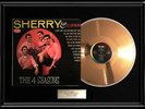 THE FOUR 4 SEASONS SHERRY GOLD METALIZED VINYL RECORD RARE FRANKIE VALLI