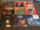 CHRISTMAS VINTAGE VINYL LP'S X 9 CAROLS CHOIR MANTOVANI JAMES LAST DON ESTELLE