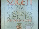 Rare Szigeti JS Bach 6 Sonatas & Partitas For Violin Alone - Vanguard Bach Guild
