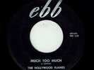 THE HOLLYWOOD FLAMES * Much Too Much * EBB * US Orig. Doo Wop Rocker * MP3