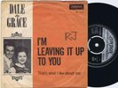 DALE & GRACE I'm Leaving It Up To You Danish 45PS 1962 London 7