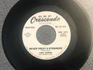 TONI HARPER 45 RPM Vinyl Record PROMO VG+ CRESCENDO GNP 337 Jazz Never Trust