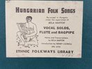 Hungarian Folk Songs Bela Bartok Henry Cowell 4 LP Box Set Ethnic Folkways