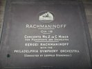LEOPOLD STOKOWSKI. plays RACHMANINOFF Concerto No.2 Op 18. 78 rpm. 1929 records.