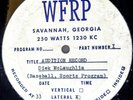 WFRP Radio Announcer Audition 33 RPM 1940s Acetate Transcription Mid-Atlantic