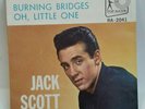 Jack Scott Top Rank RA-2041 BURNING BRIDGES (ROCKABILLY 45/PS) PLAYS VG++