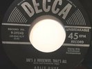 ROCKABILLY 45 RPM ARLIE DUFF, COURTIN' IN THE RAIN / SHE'S A HOUSEWIFE,THATS ALL