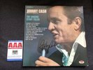 Vintage JOHNNY CASH Singing Story Teller SIGNED / AUTOGRAPHED Record LP coa aaa