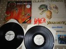 MINT SLAYER HELL AWAITS UK DBL VINYL LP REISSUE ZORRO 1988 THRASH METAL POSTER