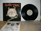 1984 Slayer Haunting the Chapel Vinyl LP w/ Rare Metal Blade Merchandise Form