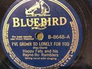 Bluebird 8648 Happy Fats Rayne-Bo Ramblers GROWN SO LONELY  E 1940 Cajun 78 rpm