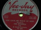 SPANIELS (You Gave Me Peace Of Mind / Please Don't) R&B/SOUL 78  RPM  RECORD