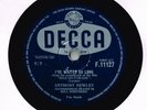 ANTHONY NEWLEY RARER 50'S 78 - I'VE WAITED SO LONG - SAT'DAY NIGHT ROCK-A-BOOGIE