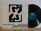 David Holland & Derek Bailey - Improvisations For Cello & Guitar MINT LP 1971