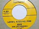 EDIE & THE CHANNELS Did I Hear You Right / Love's Burning Fire R&B 60s 45