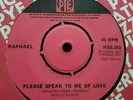 1967 Spain Eurovision Vinyl Irish Pressing - Raphael -Please Speak To Me Of Love