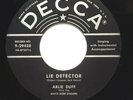 ARLIE DUFF ROCKABILLY 45 RPM, DECCA, LIE DETECTOR/ I DREAMED OF A ... ,N. MINT