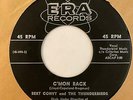 Rockabilly 45 BERT CONVY & THUNDERBIRDS C'mon Back/Hoo Bop De Bow Era HEAR NM