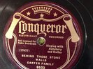 Conqueror 8633  Carter Family BEHIND THOSE STONE WALLS 78 rpm Country 1935 E/E-