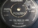 Beatles All You Need Is Love No Live Ref Baby You're A Rich Man Superb Ex.