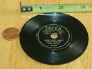 RARE 3 Inch 78 rpm DECCA MINI Record Russ Morgan Does Heart Beat For Me 25080