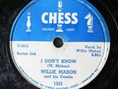 WILLIE MABON-I DON'T KNOW ON CHESS BLUES 78RPM-VG+