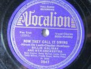 BILLIE HOLIDAY-NOW THEY CALL IT SWING ON VOCALION BLUES 78RPM-VG+