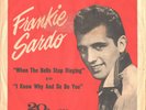 FRANKIE SARDO--TOUGH TEEN PICTURE SLEEVE+45-(WHEN THE BELLS STOP RINGING)-PS-PIC