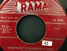 Doo wop 45 HEARTBEATS Everybody's  Somebody's Fool