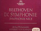 BEETHOVEN Symphonies n°8 & 9 Karajan DGG red stereo 138 807/808 2 LP Box set
