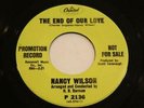 NANCY WILSON End Of Our Love / Face It Girl Capitol PROMO DJ Soul  M- Beauty