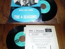 THE FOUR Seasons - Walk Like A Man ORG French EP Sixties Pop 63 W/Languette