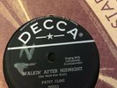 Vintage Patsy Cline 78 rpm Record - Walkin After Midnight/A Poor Man's Roses