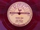 ELVIS PRESLEY 78 MYSTERY TRAIN / I FORGET TO REMEMBER TO FOR.. SUN 223 RED VINYL