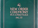 NEW ORDER CEREMONY 12” FACTORY FAC. 33 UK 1981 PRO CLEANED EX+ CONDITION