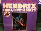 JIMI HENDRIX HIGH LIVE AND DIRTY Red Vinyl Lp NUTMEG NUT-1001 EX Condition