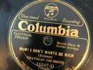 Columbia 15547D Jim Smith DON'T WANNA BE RICH (Hobo song ) E 1930 Country 78rpm