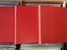 3 78rpm Storage Books - Albums - Red Binding - Padded - 10 Pages Ea - VG Vintage