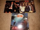 AC/DC BON SCOTT -3 LPs - IF YOU WANT BLOOD - HIGHWAY TO HELL - LET THERE BE ROCK