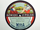 WESOLY SPIEW / FIGLARNA PIOSENKA POLISH 78 POLKA RECORD WISLA 606  RARE