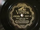 JAZZ WAYNE KING ORCH Too Late / Save The Last Dance For Me   VICTOR 22871