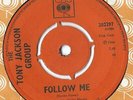 TONY JACKSON GROUP - 'FOLLOW ME' / 'WALK, WALK, WALK' RARE MOD/BEAT 45 CBS 1966