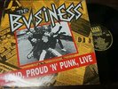 THE BUSINESS - Loud Proud And Punk - Live, LP 12