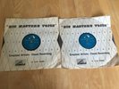 ELVIS PRESLEY X 2 SHELLAC 78 RPM RECORDS BLUE SUEDE SHOES & HOUND DOG (RARE)