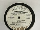Kraftwerk Super Rare White Label Promo Analog Electronic Disco Single 1977  Vg+